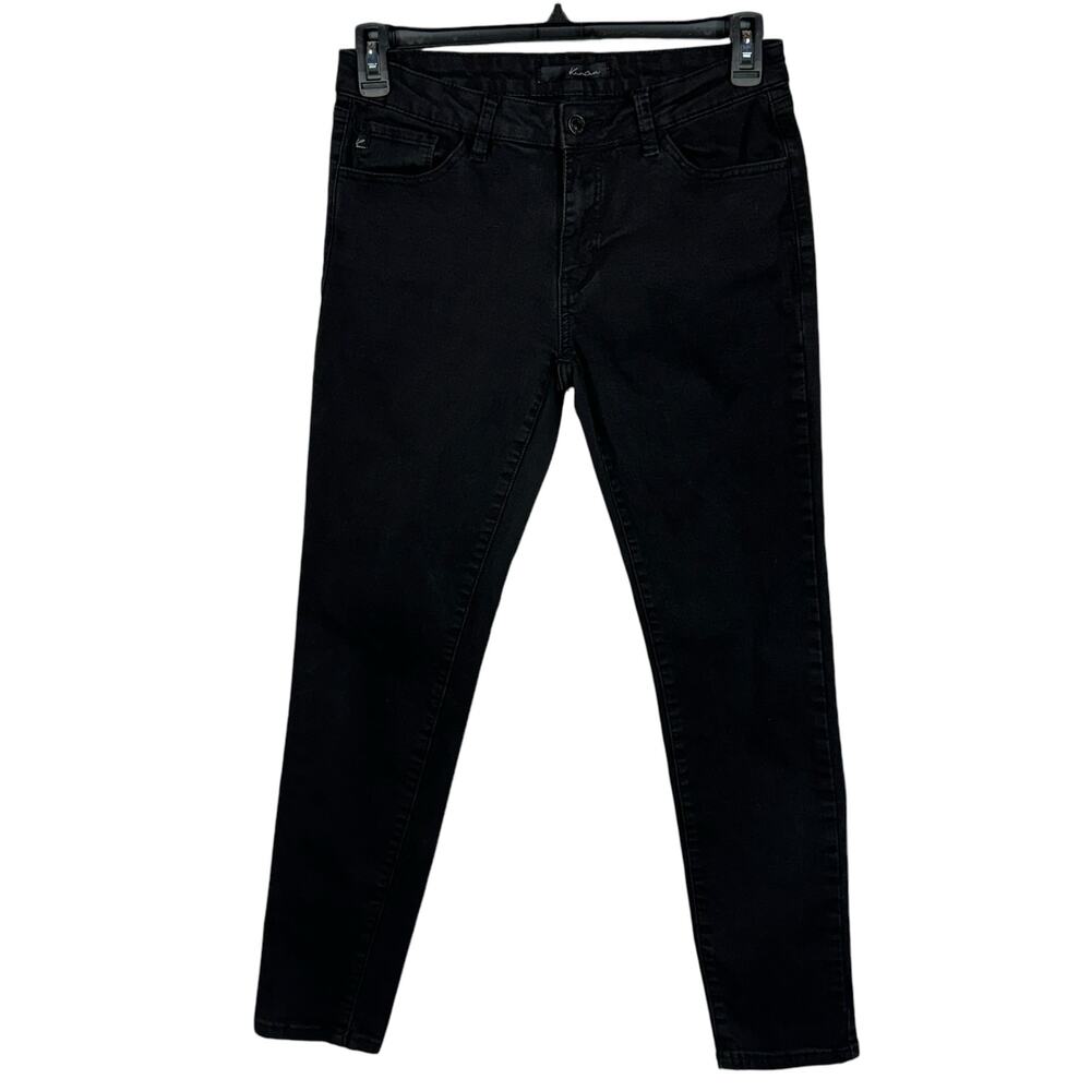 KanCan JR SZ 13/30 Skinny Jeans Stretch Mid-Rise Pocket Zip-Fly Black Wash Women